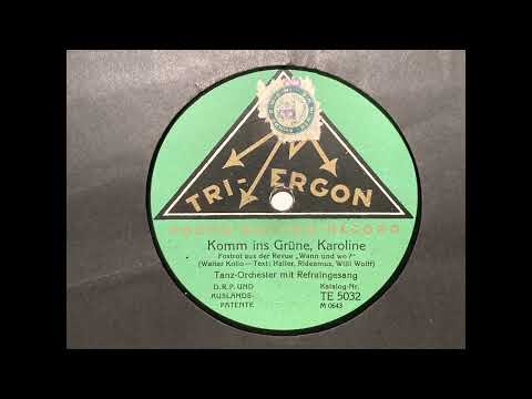 Komm ins Grüne, Karoline - Tanz-Orchester (Herbert Glad) - Tri-Ergon TE 5032 - (ROUGH START)