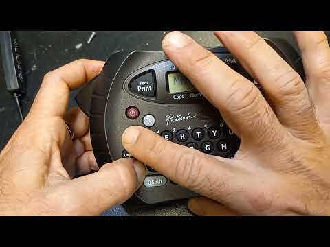 Como ajustar a hora e a data no Label Maker p-Touch