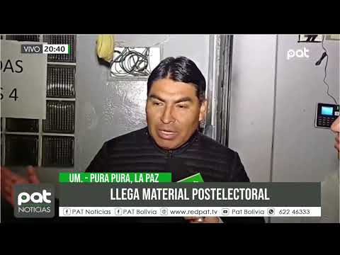 La Paz recepciona material postelectoral y está próximo al 100% del cómputo