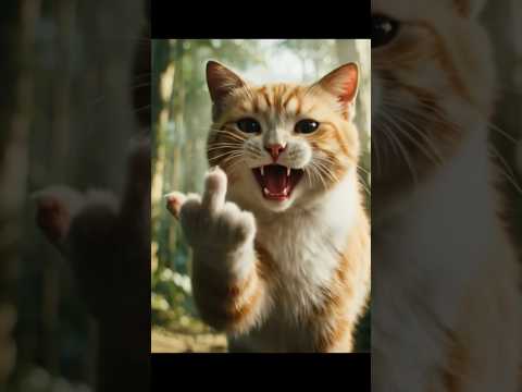 wait for catish middle finger salute. #shorts #viral #trending #cat #catlove