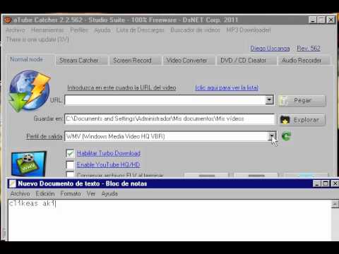 kmo cambiar de avi a mp3 en atubecatcher