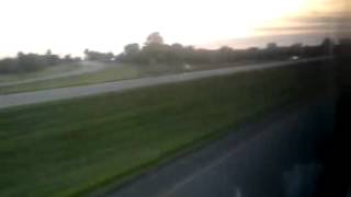preview picture of video 'W I-80 (Iowa) at sunset'
