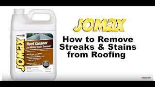 How to Clean Your Roof with Jomax Roof Cleaner