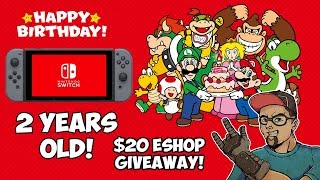 Happy 2nd Birthday Nintendo Switch! Free $20 Switch eShop Code!