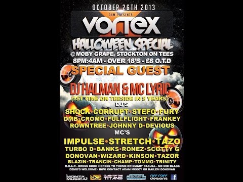 Dj Shock Mc Stretch B2B Banks @ Vortex Halloween 26.10.2013