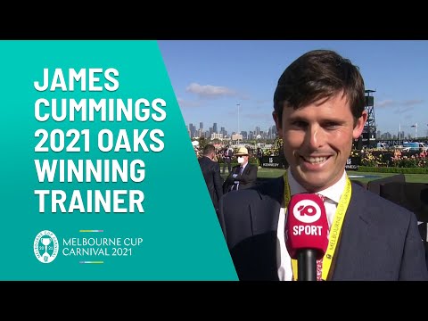 Michael Felgate With 2021 Oaks Winning Trainer James Cummings | Melbourne Cup Carnival | Channel 10