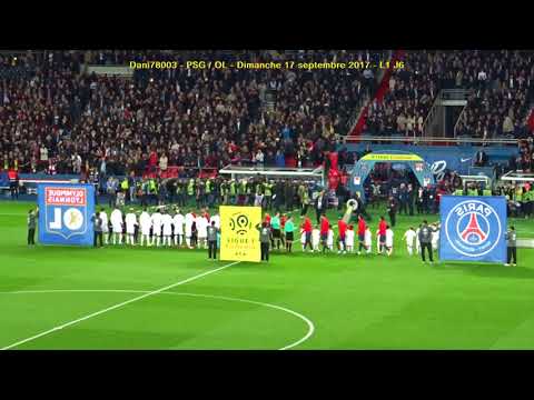 PSG / OL 17.09.2017 : 2-0 (L1 J6) 4/6 : Entrée des deux équipes