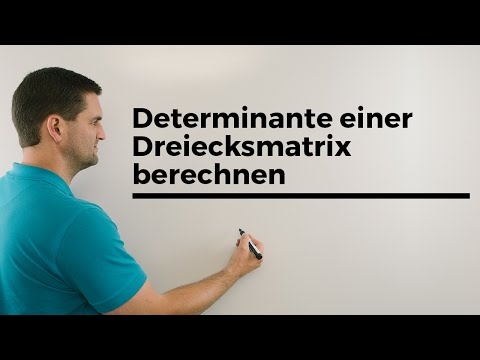 Determinante einer Dreiecksmatrix berechnen | Mathe by Daniel Jung