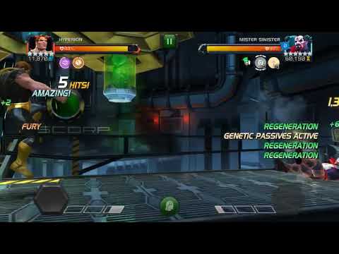 Hyperion vs Act 6.2.2 Mr Sinister 2 shot - Marvel Contest of Champions