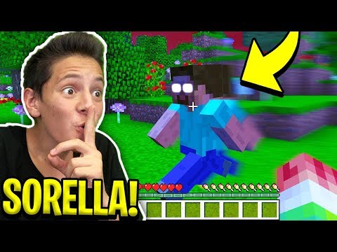 SPAVENTO MIA SORELLA con HEROBRINE su MINECRAFT!! 😂