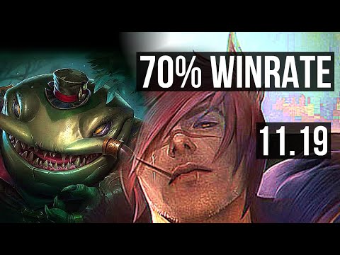 TAHM KENCH vs SETT (TOP) | 70% winrate, Godlike, 12/6/20 | EUW Master | v11.19