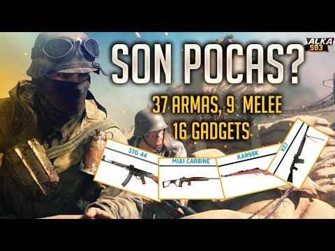 TODAS LAS ARMAS DE BATTLEFIELD V EN SU LANZAMIENTO - pistolas, melee y gadgets