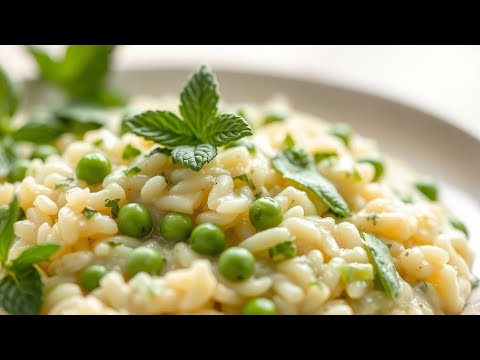 Risotto recipe pea and mint | Beginner's guide for risotto