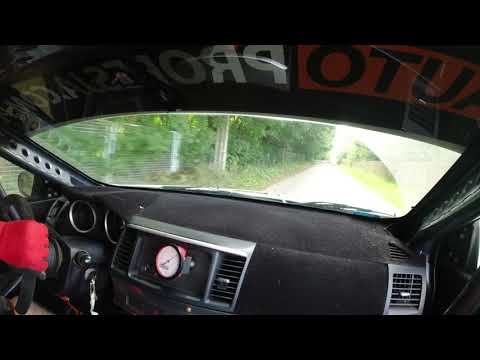 Kjs Rajd Rzeczyca 2020 on board oes 4 Mitsubishi Lancer Evo X Krzysztof Oracz/Piotr Skrobisz 2 m-ce