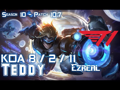 T1 Teddy EZREAL vs KAI'SA ADC - Patch 10.7 KR Ranked
