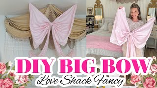 🎀((NEW!!)) DIY BIG FABRIC BOW TUTORIAL~Love Shack Fancy Inspired 🎀Olivia's Romantic Home DIY