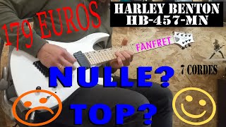 Video thumbnail for Test Harley Benton R457MN WH Fanfret by AL SEVEN