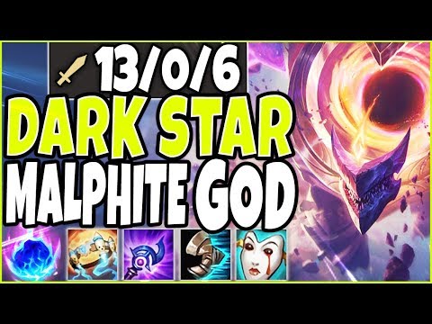DARK STAR MALPHITE GOD 🔥 MOST OP MALHITE SEASON 10 BUILD 🔥 LoL Malphite Skin vs Darius s10 Gameplay