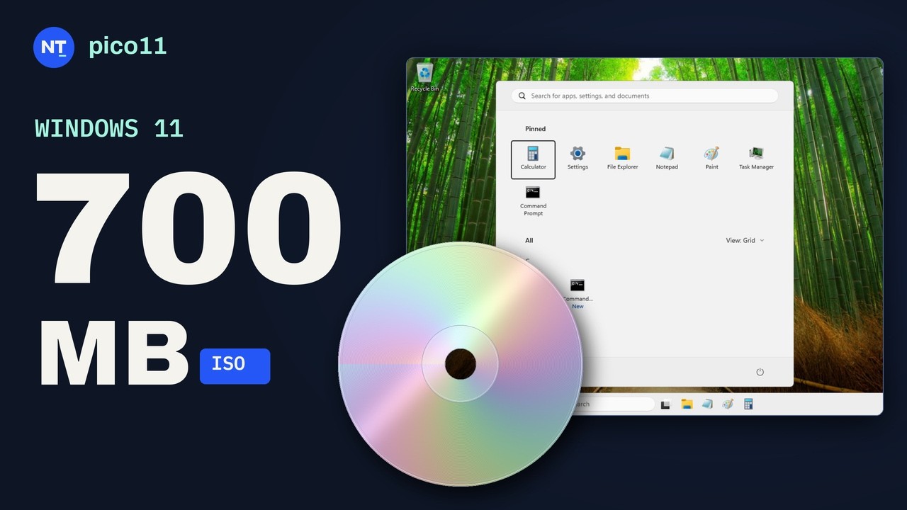 I made Windows 11 fit on a CD - pico11 - YouTube