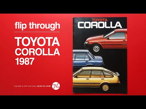 Thumbnail for Toyota Corolla 1987 catalogue flip through - Swiss Edition - Vintage 80s Cars Design by Toyota, Toyota Corolla, Car