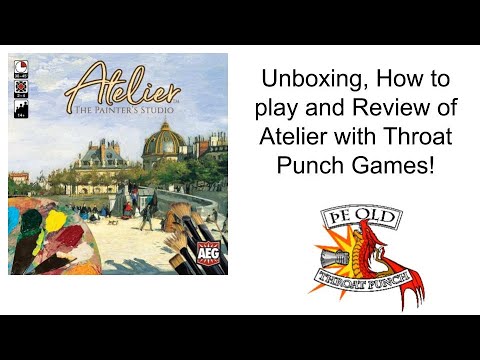 Unboxing, How to play and Review of Atelier with Throat Punch Games!