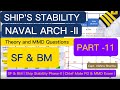 Naval Arch II Part 10 Ship Stability Phase 2 SF BM Of Box Shaped Vessel