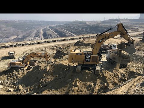 Caterpillar 6015B, Liebherr 974 & Caterpillar 385C Excavators - Sotiriadis/Labrianidis Mining Works