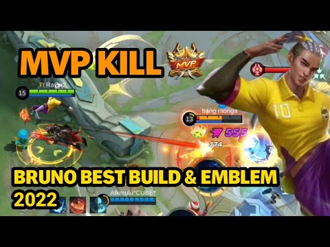 BRUNO DAMAGE MVP KILL | BEST BUILD AND EMBLEM FOR BRUNO 2022 | MLBB | Mobile Legends