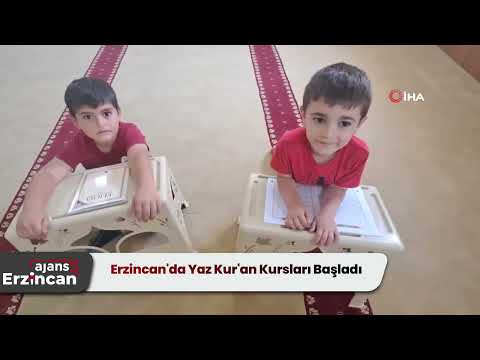 Erzincan'da Yaz Kur'an Kursları Başladı