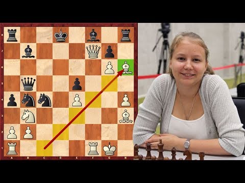 Absolutely Fantastic! Valentina Gunina Sacrifices Her Pieces One After Another