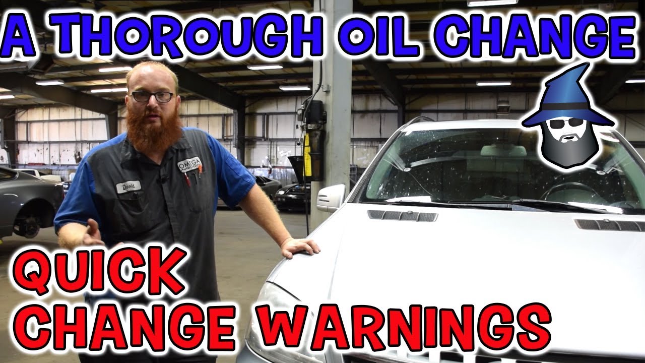 The CAR WIZARD does a thorough oil change and gives warnings for quick change places