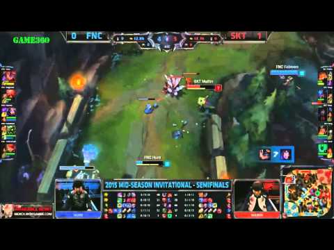 [ MSI 2015 ] FNC Huni 1 vs 2 SKT T1 Faker ft SKT T1  Marin