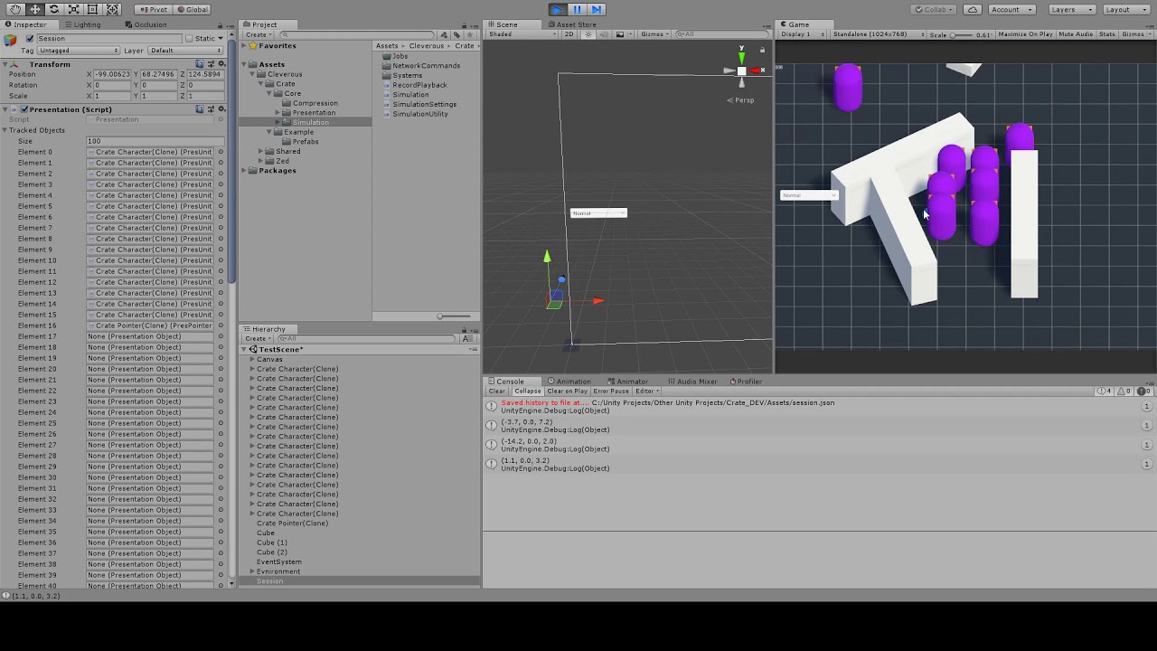 Unity 2018.2 Deterministic Physics Replayability