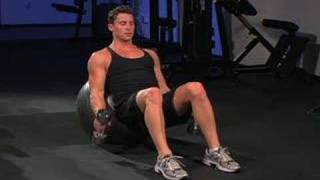 Stability Ball Hammer Dumbbell Curls exercise video thumbnail