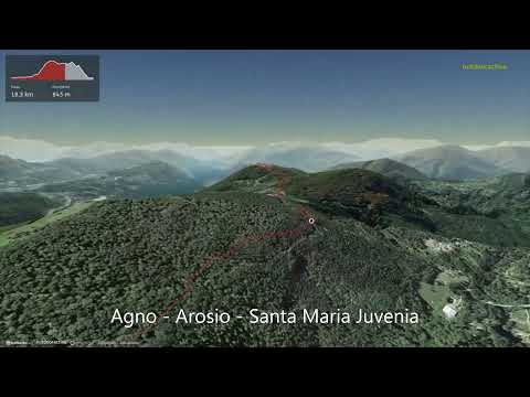 Agno - Arosio - Santa Maria Juvenia ∆ hiking trails ∆ 3d-trail.com/switzerland/