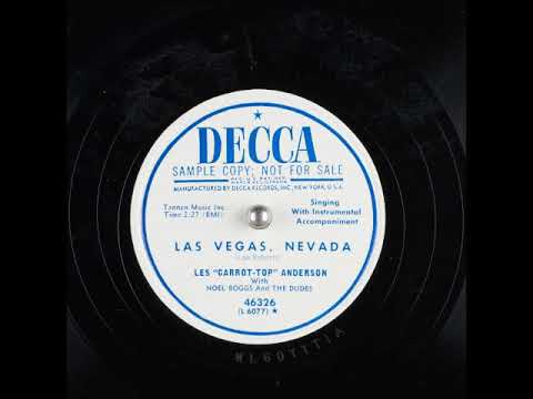 Las Vegas, Nevada ~ Les "Carrot-Top" Anderson with Noel Boggs and The Dudes (1951)