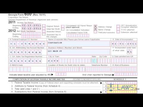 Georgia Form 600 Filing Made Easy