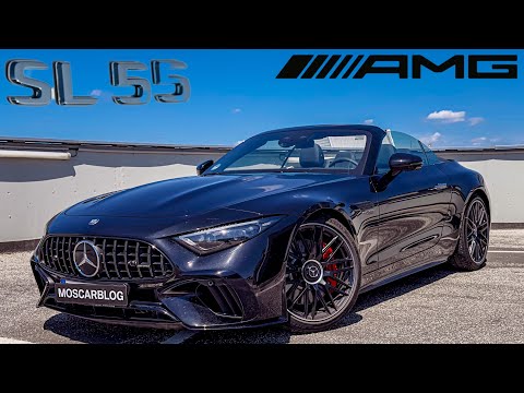 New 2023 Mercedes-AMG SL55 Review! INTERIOR EXTERIOR + POV DRIVE!