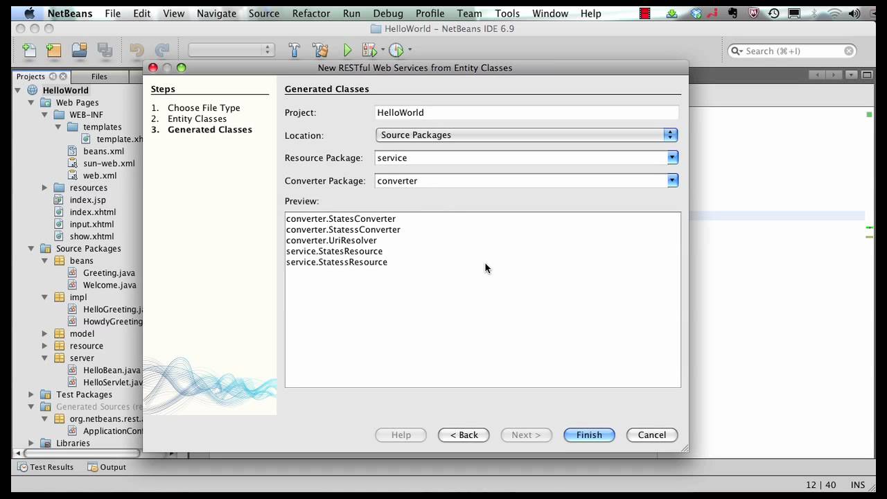 RESTful Web services using JAX-RS: Java EE 6 & GlassFish 3 using NetBeans 6.9 (Part 5 of 5)