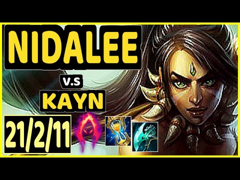 NIDALEE vs KAYN - 21/2/11 KDA JUNGLE GAMEPLAY - BR Ranked DIAMOND