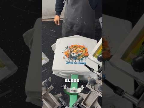 CMYK Screen Printing 🦁❤️ #screenprinting #cmyk #beginners #howto