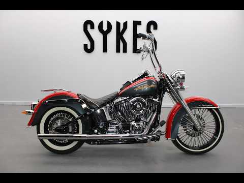 2006 Harley-Davidson FLSTN Softail Deluxe in Red and Grey