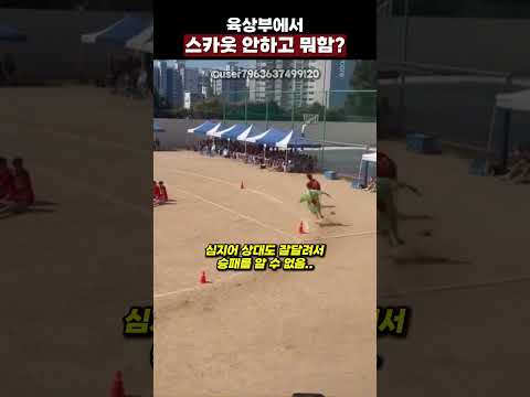 육상부에서 스카웃 안하고 뭐함?