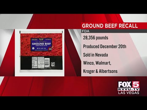 Ground beef sold in several Nevada stores on recall...