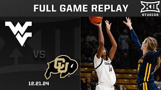 West Virginia vs. Colorado (12.22.24) Full Game Replay | 2024-25 Big 12 Women&#39;s Basketball