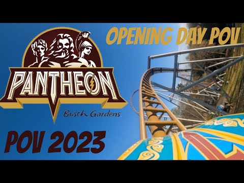 Pantheon POV Opening Day 2023, Busch Gardens Williamsburg Intamin LSM Launch Coaster