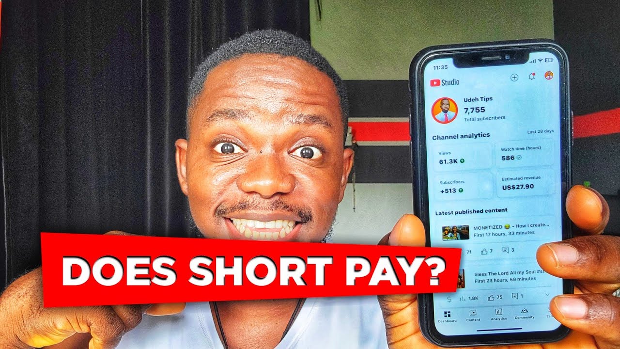 Does Short Pay? WATCH and see how much YOUTUBE PAID ME for my short videos 🙀😯 #?short #shorts