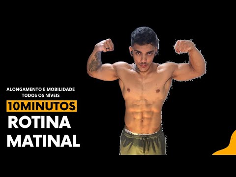 10 MIN ROTINA MATINAL - ALONGAMENTO E MOBILIDADE (TODOS OS NÍVEIS)
