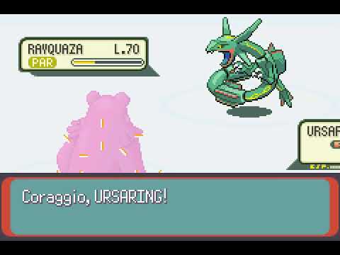 Pokémon Emerald Version (Italian) - Catching Rayquaza