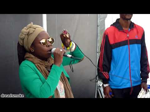 FBS SOUNDSYSTEM ft Black Omolo & Appache Nes - Who jah Bless & Trumpet dub @ Parkpop (nl) 240618